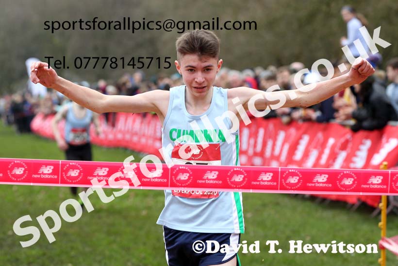 Intermediate boys, 2020 New Balance English Schools Champs., Sefton Park, Liverpool. Photo: David T. Hewitson/Sports for All Pics